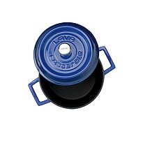 Blue Lava casserole with lid, fi 10cm