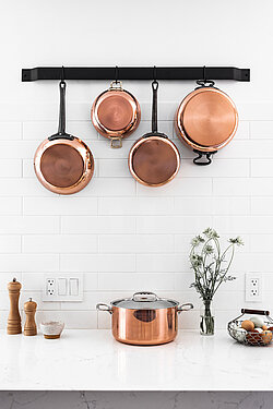 Copper fry pan Prima Matera, De Buyer