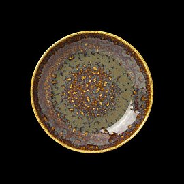 Plate Coupe Vesuvius Amber 21,5 cm