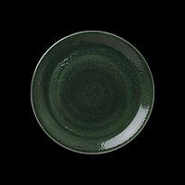 Plate Coupe Vesuvius Burnt Emerald 25,25 cm