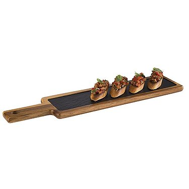 Serving board with a slate tray, APS