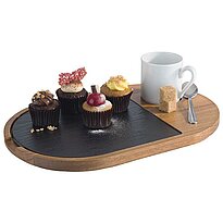 Serving board with slate tray, APS