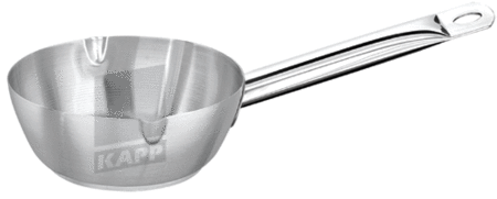 Conical saute pan with spouts