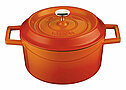 Orange Lava casserole with lid, fi 10cm