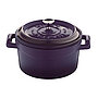 Purple Lava Casserole with lid, fi 14 cm